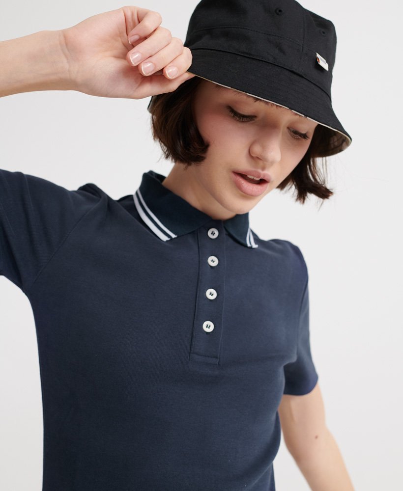Womens - Polo Mini Dress in Navy | Superdry