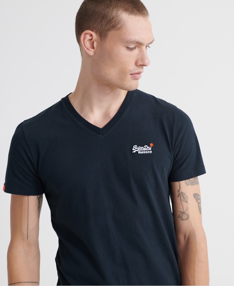 Superdry Organic Cotton Vintage Embroidery V-Neck T-Shirt
