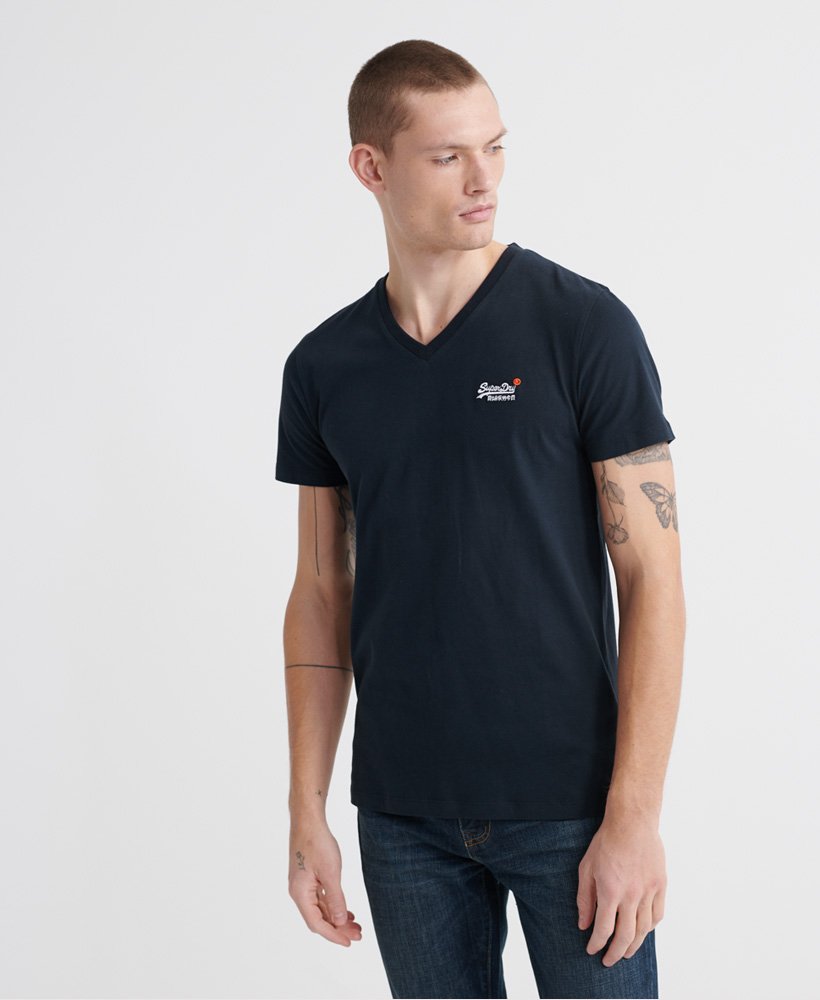 Superdry Organic Cotton Vintage Embroidery V-Neck T-Shirt