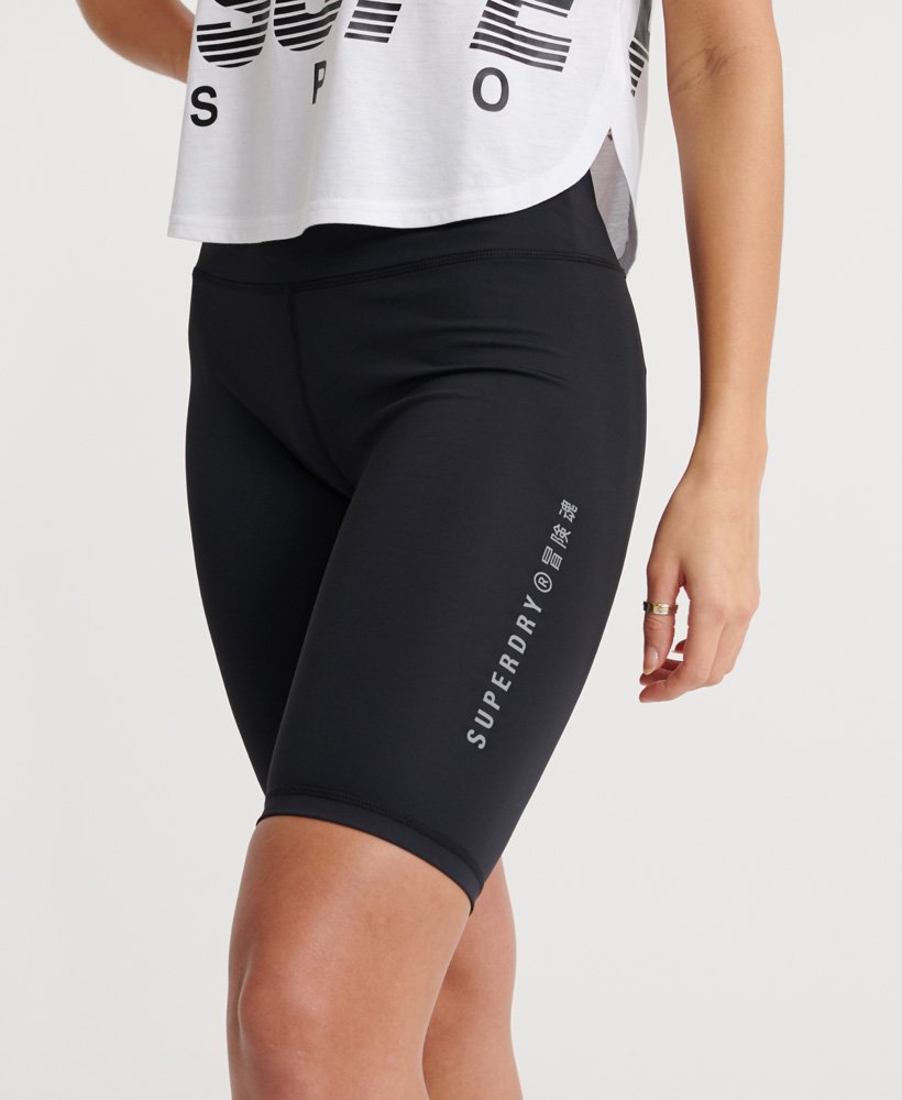Womens Training Tight Shorts In Black Superdry