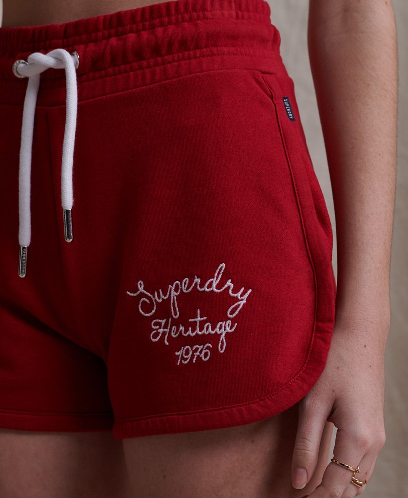 superdry red shorts
