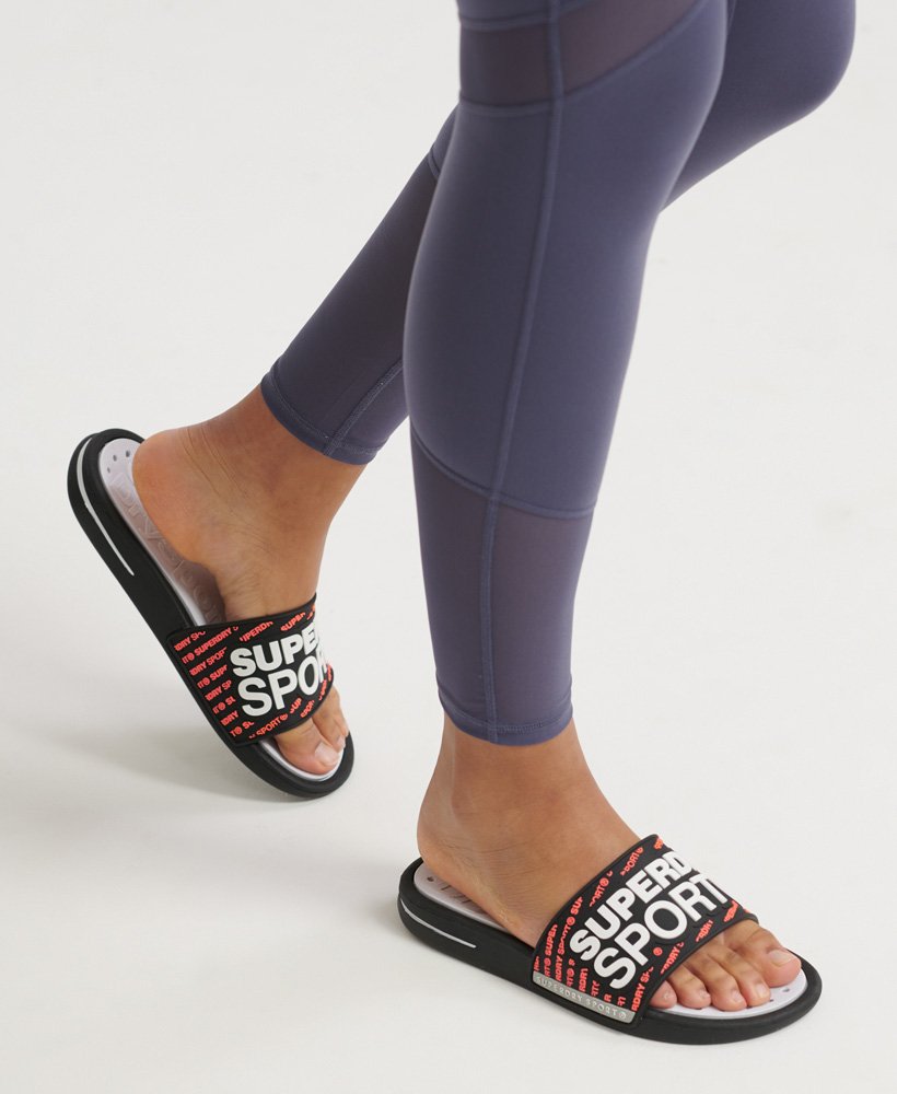 superdry premium crewe sliders with velcro fastening