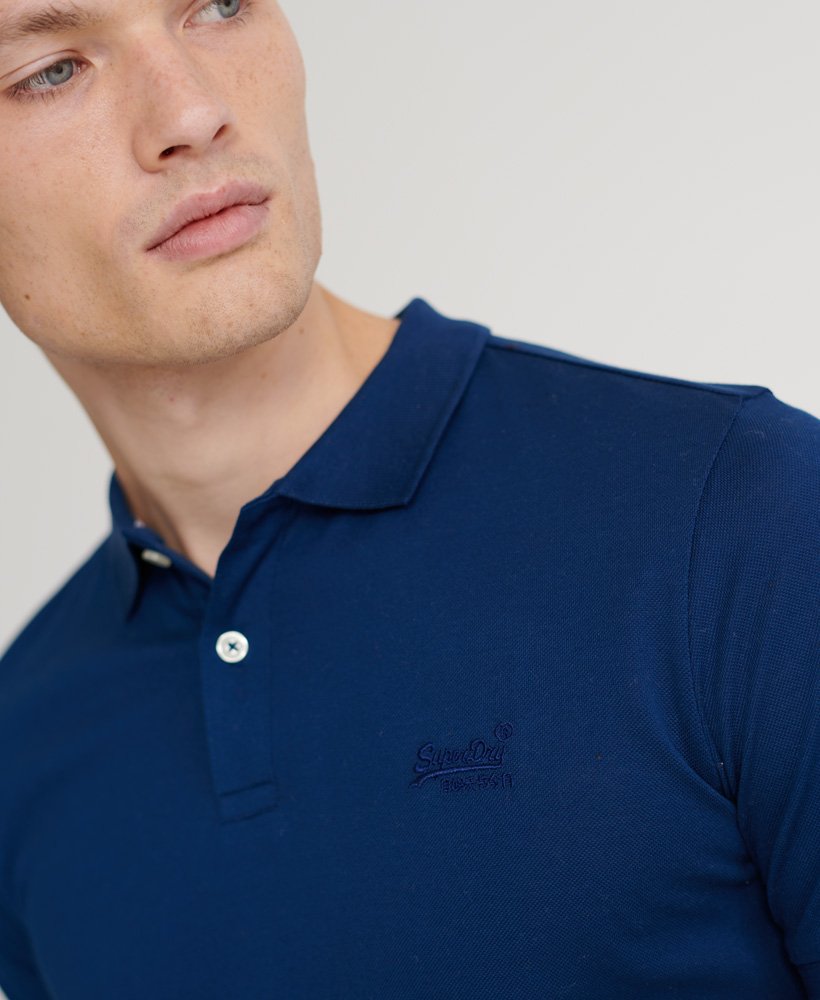 Details about  / Superdry Polo Shirt Superdry Classic Micro Lite Pique Polo Shirt Black Navy