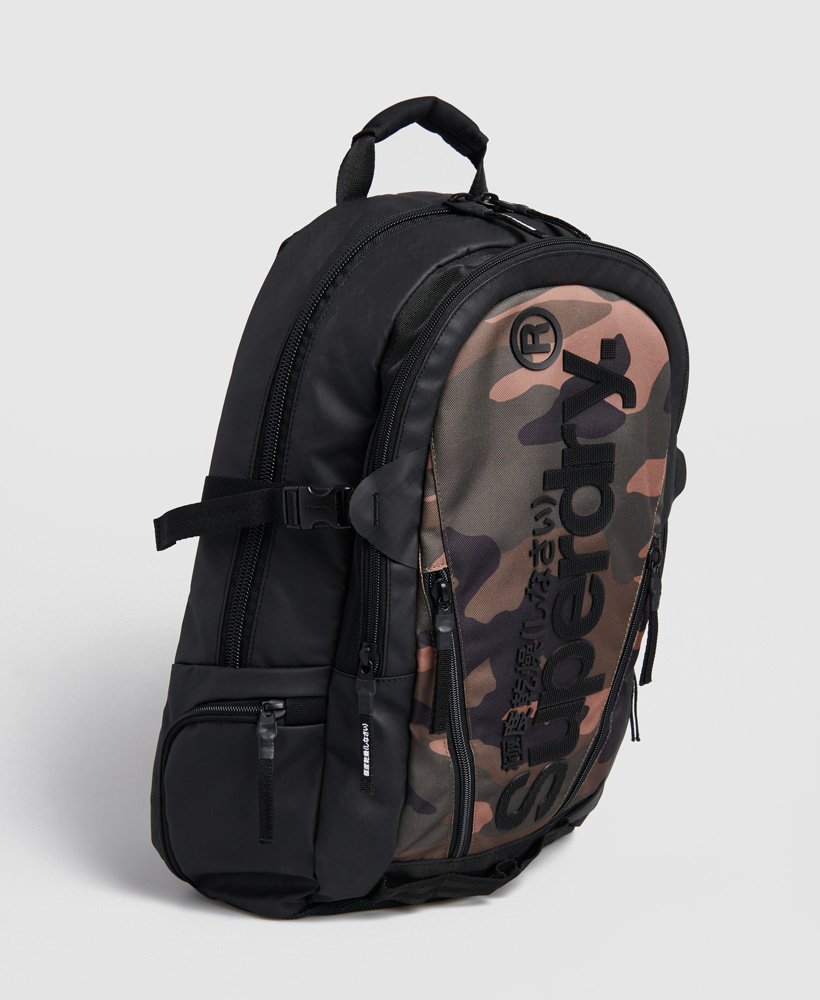 Mens - Tarp Backpack in Green Camo | Superdry