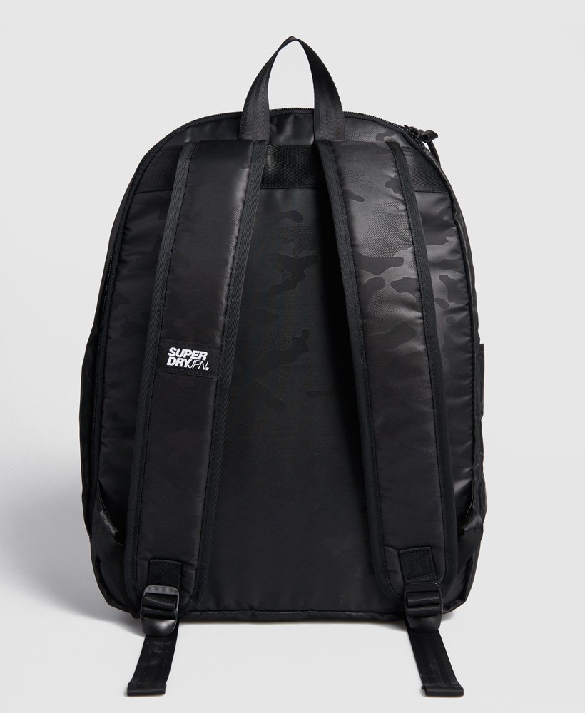 Mens - City Backpack in Black Camo | Superdry