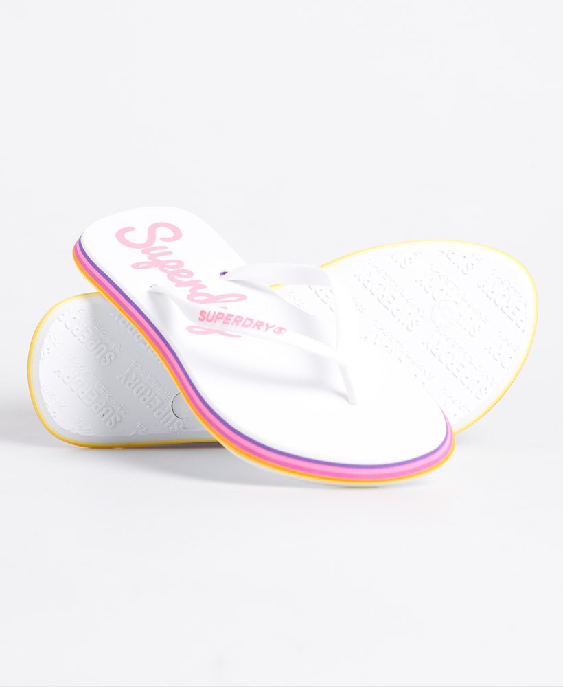 Womens - Neon Rainbow Sleek Flip Flop 