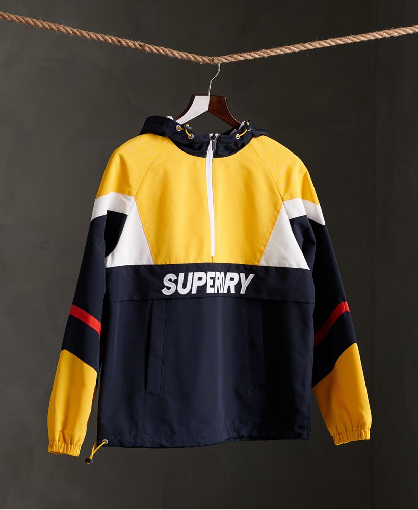 Womens - Colour Block Overhead Jacket in Springs Yellow | Superdry