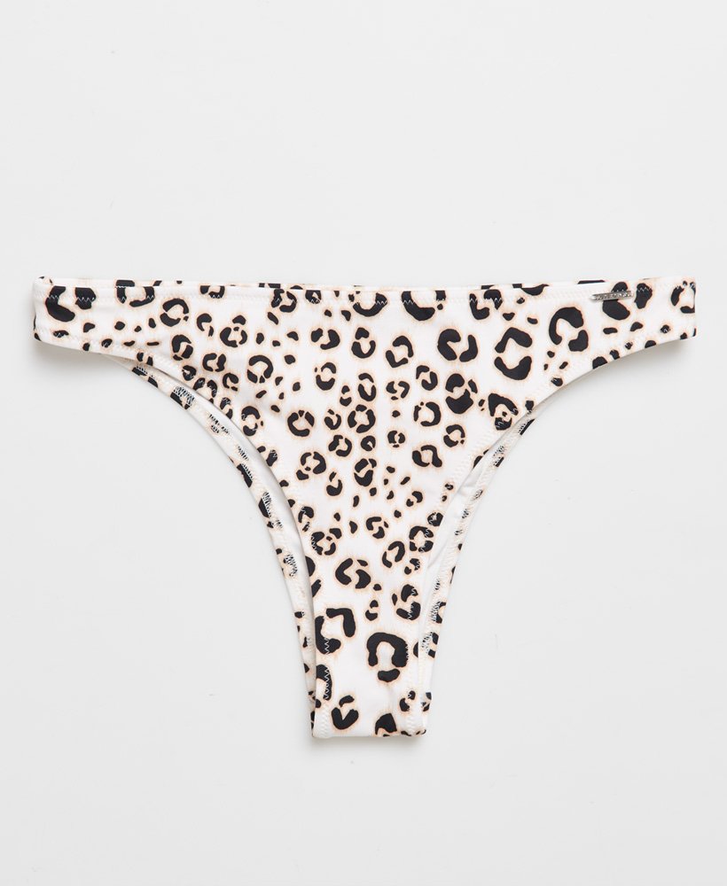 Womens - Nevada Cheeky Bikini Bottom in Leopard Print | Superdry