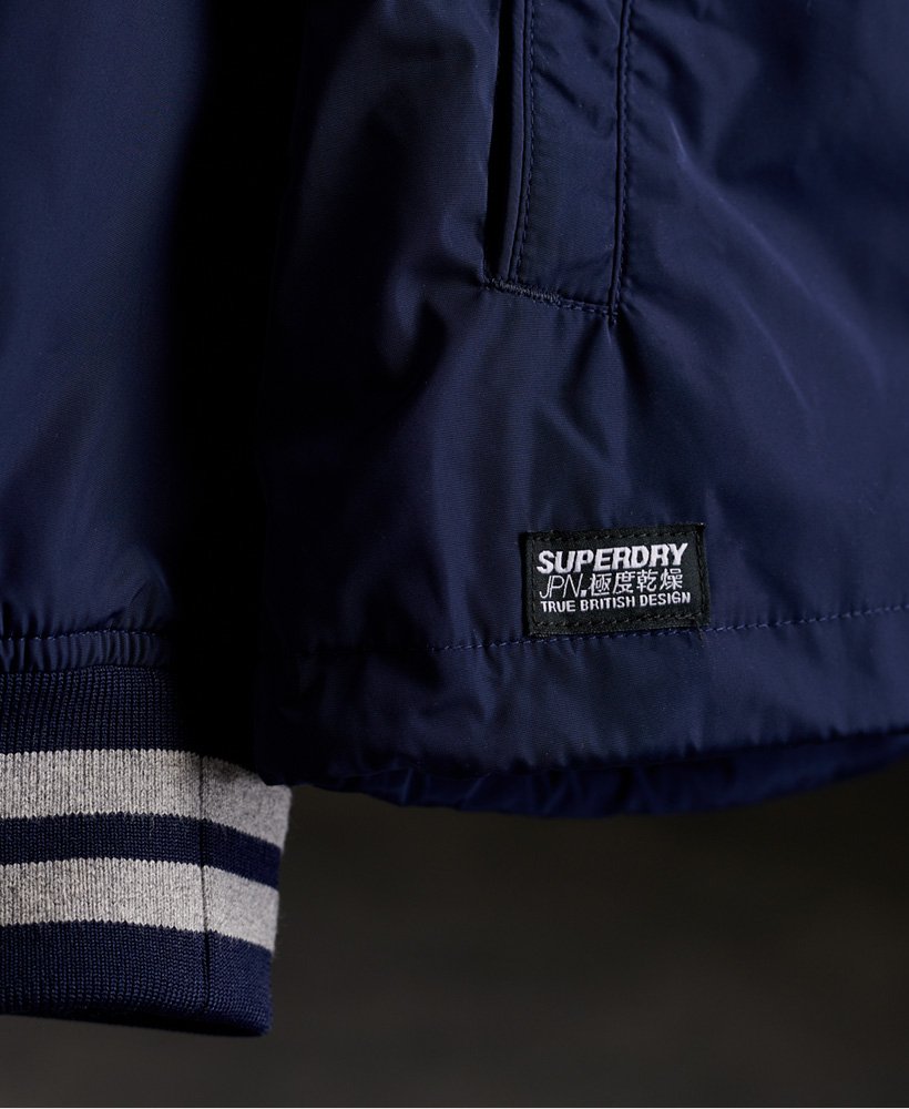 Mens Baseball Hooded Coach Jacket in Navy Superdry