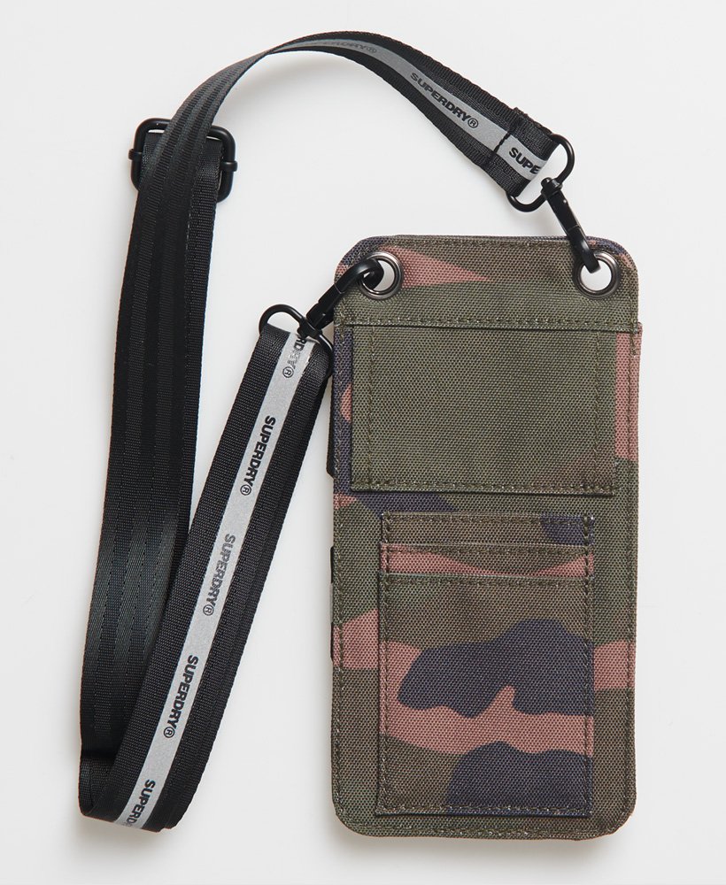 Men’s - Phone Pouch in Green Camo | Superdry