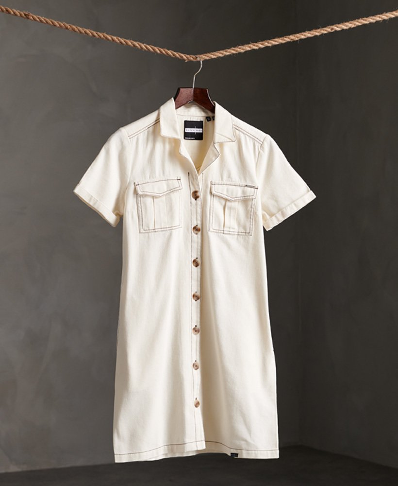 womens collared shirt dress