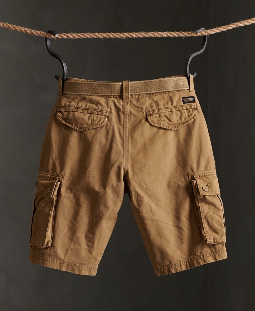 Mens Core Cargo Heavy Shorts in Jungle Sand Superdry