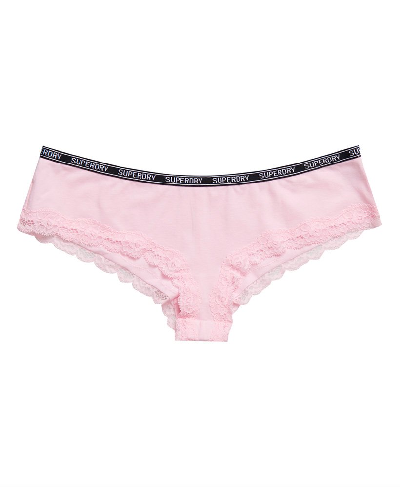 Chloe & Lola Myer Bright Pink Lace Brief Briefs Knickers Women's Size M 12  BNWT