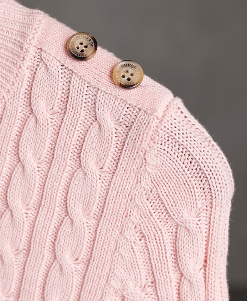 superdry croyde bay cable knit cardigan