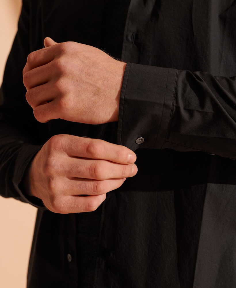 Mens - Modern Tailors Shirt in Black | Superdry