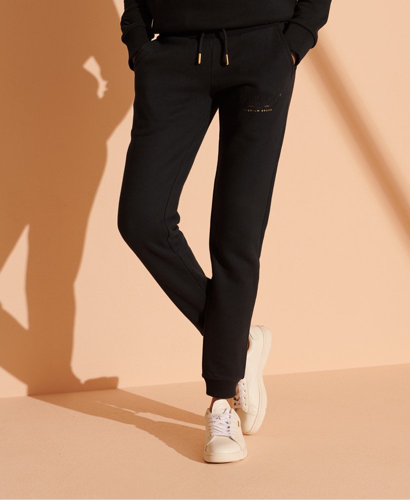 Femme Pantalon de jogging Established Noir Superdry FR