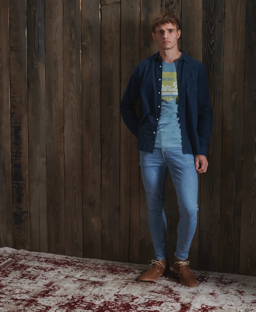 Superdry Pastellfarget Vintage Logo T skjorte i økologisk Superdry Pastellfarget Vintage Logo T skjorte i økologisk