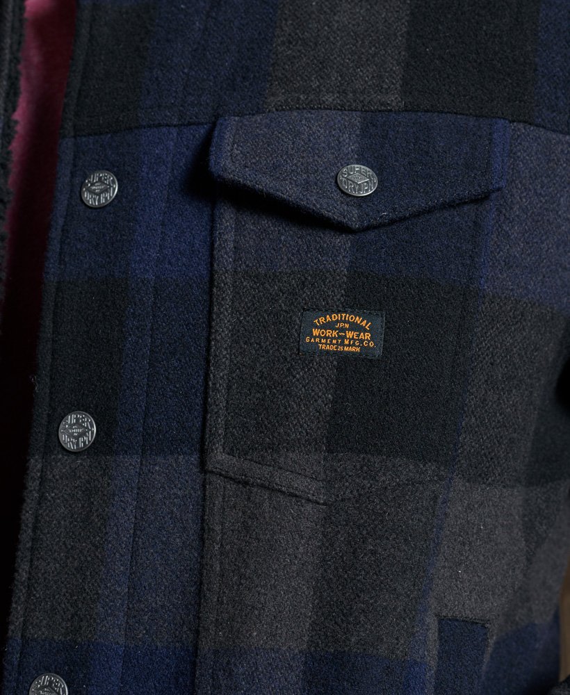 Superdry Highwayman Wool Sherpa Trucker Jacket