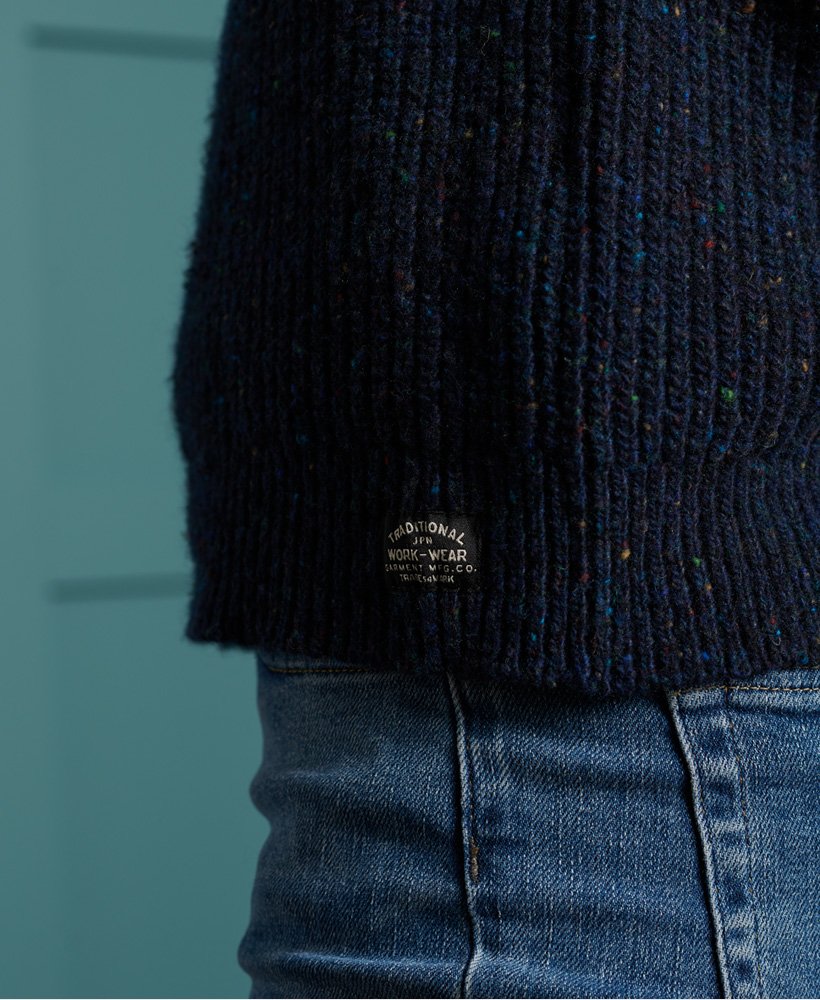 Superdry Rundhalset Freya genser i tweed Dame Strikkevarer Superdry Rundhalset Freya genser i tweed Dame Strikkevarer