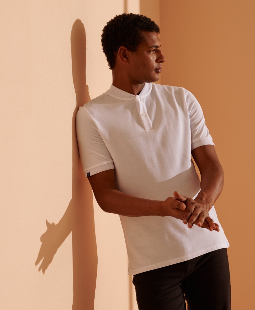 Superdry Polo en piqué à col tunisien