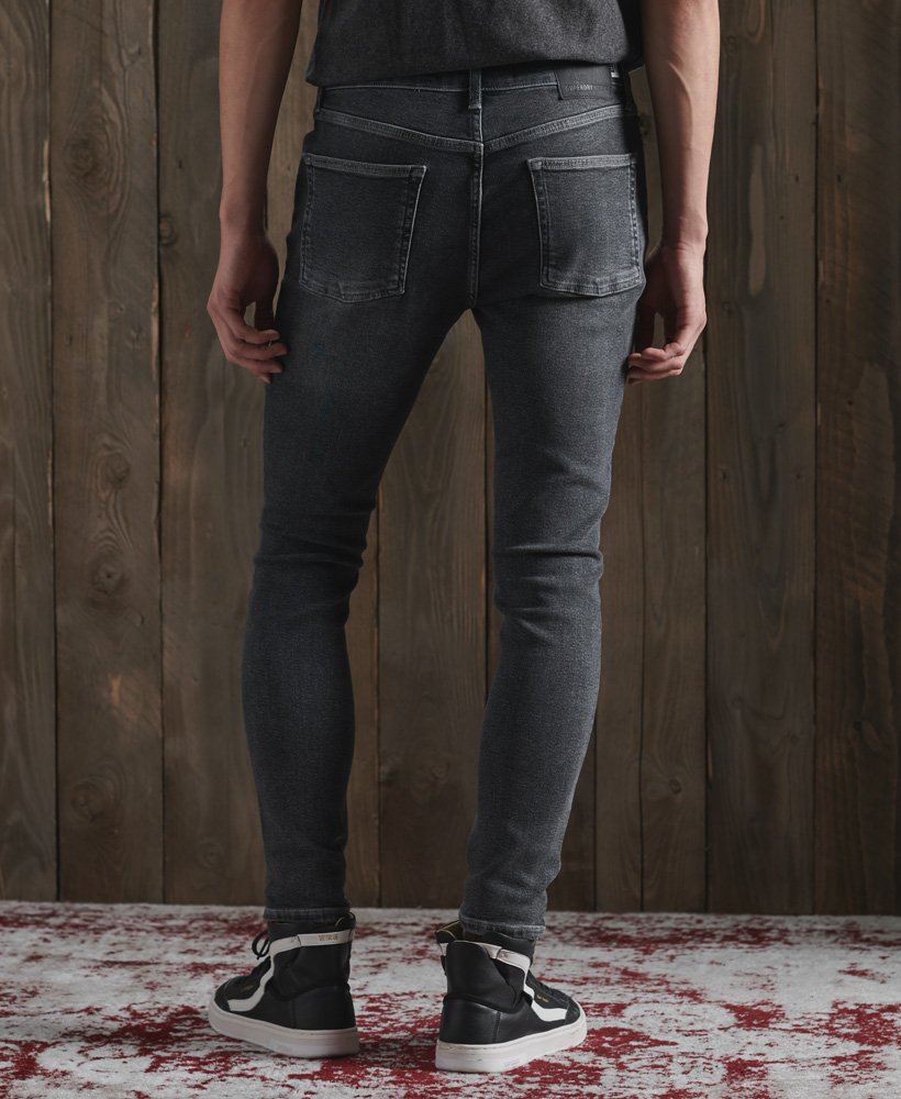 Mens - Skinny Jeans in Madison Worn Grey | Superdry