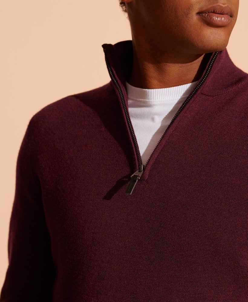 superdry burgundy jumper