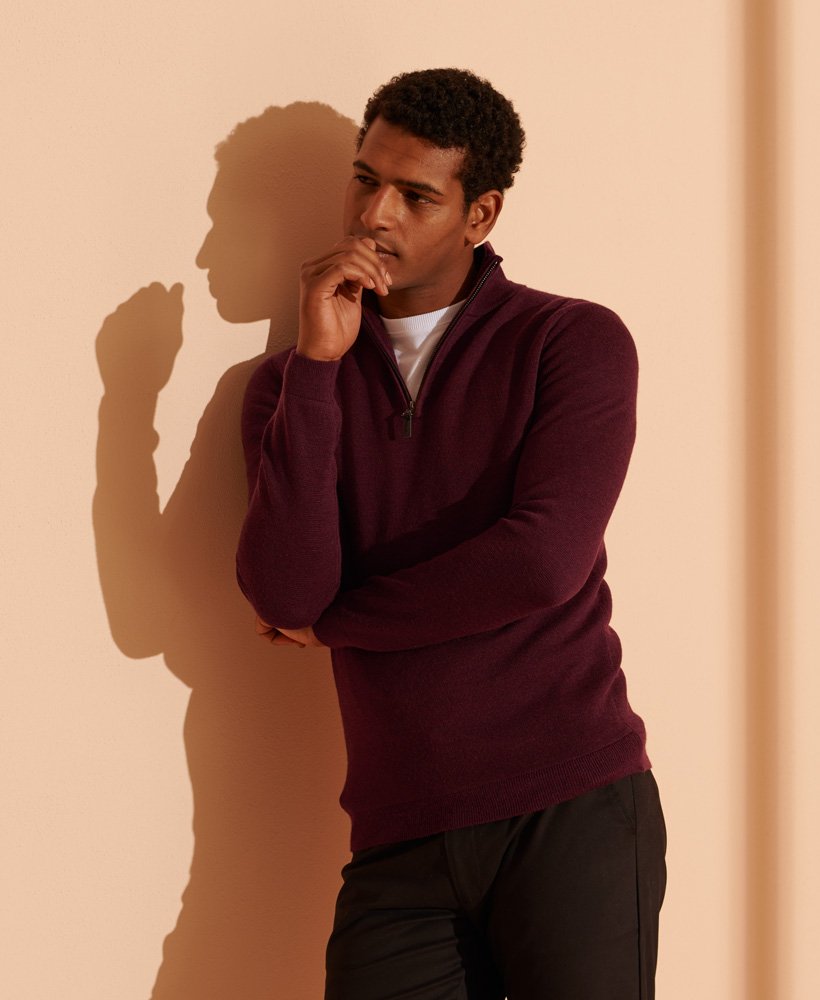 superdry burgundy jumper