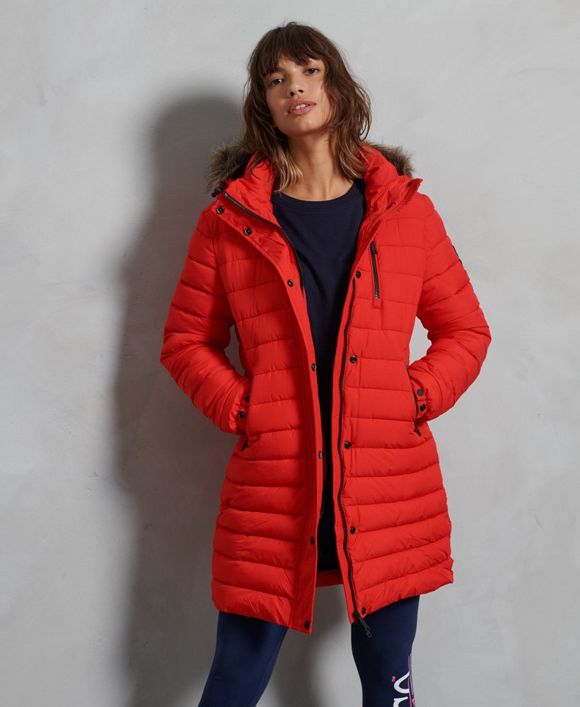 Womens - Super Fuji Jacket in High Risk Red | Superdry