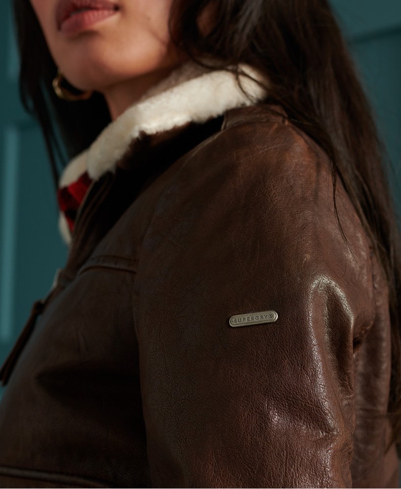 Superdry Aviator Flight Leather Jacket