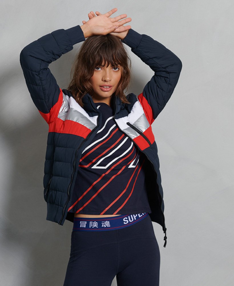 Superdry Fuji bomberjack met kleurvlakken Jacks en jassen Superdry Fuji bomberjack met kleurvlakken Jacks en jassen