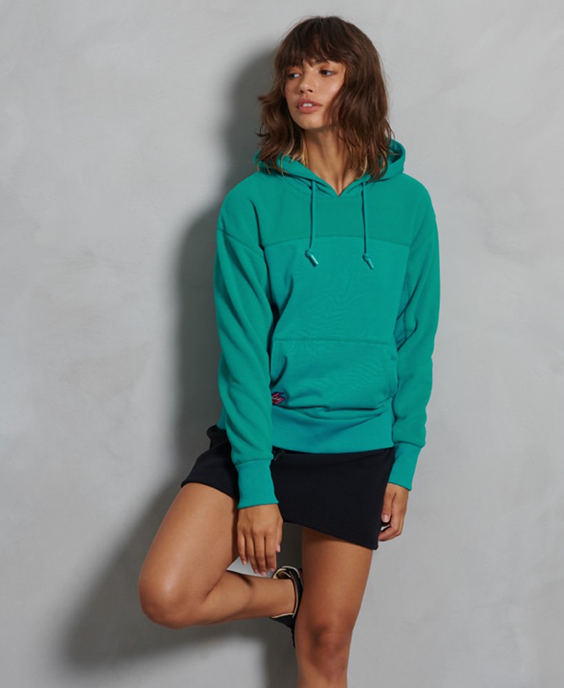 Superdry polar label online retrosport hoodie