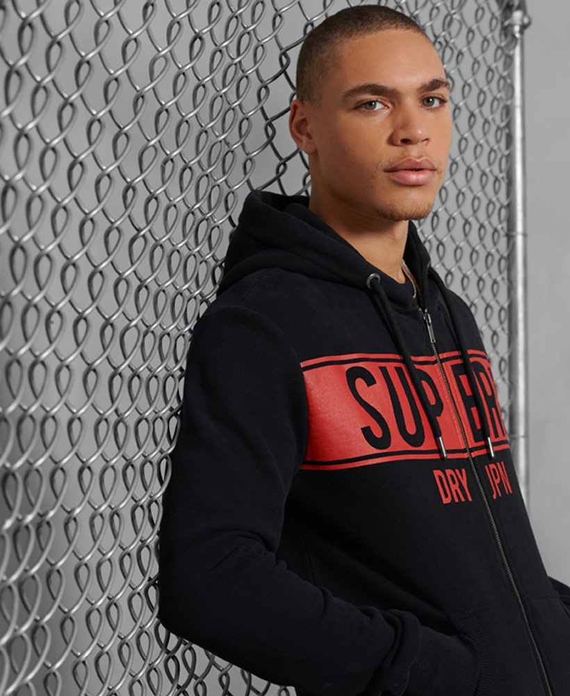 superdry bonded zip moletom com capuz