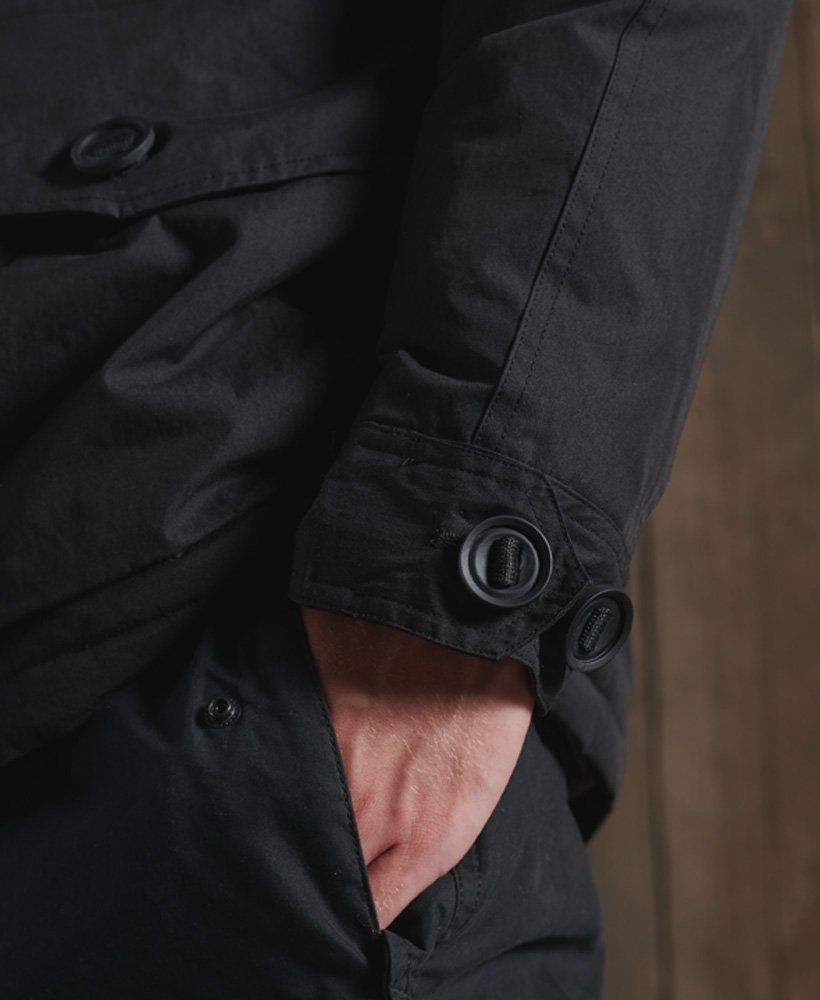 superdry black squadron parka