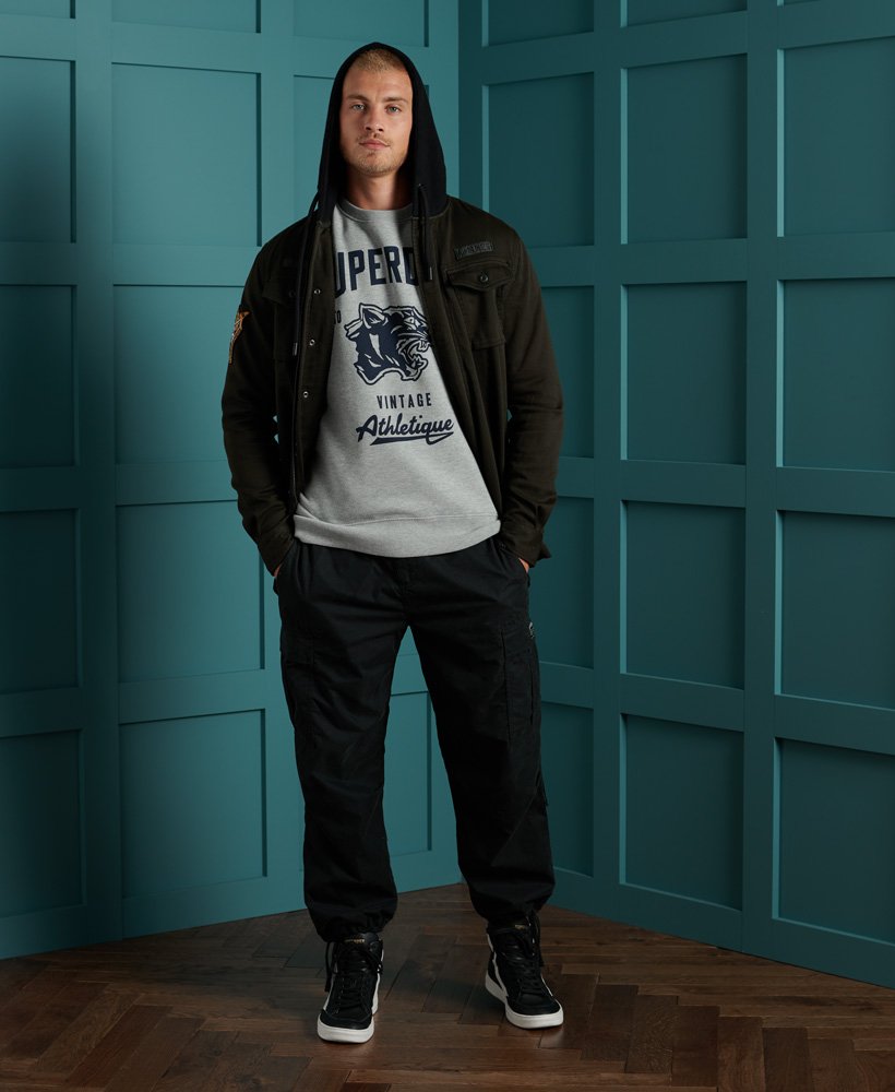 Superdry core military patched hoodie Clearance