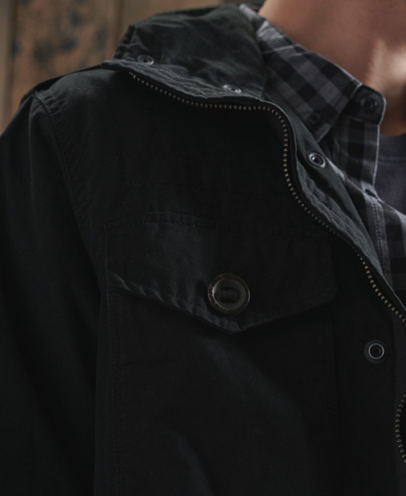 superdry black field jacket