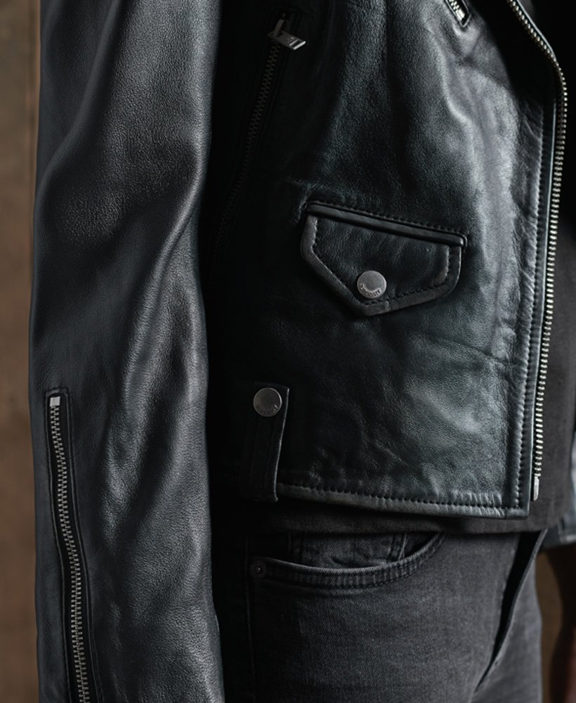 rylee leather biker jacket