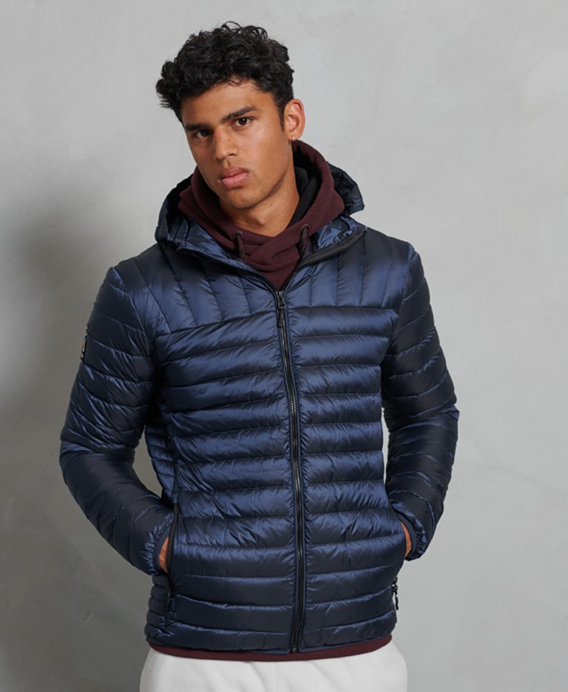Mens - Core Down Jacket in Navy | Superdry