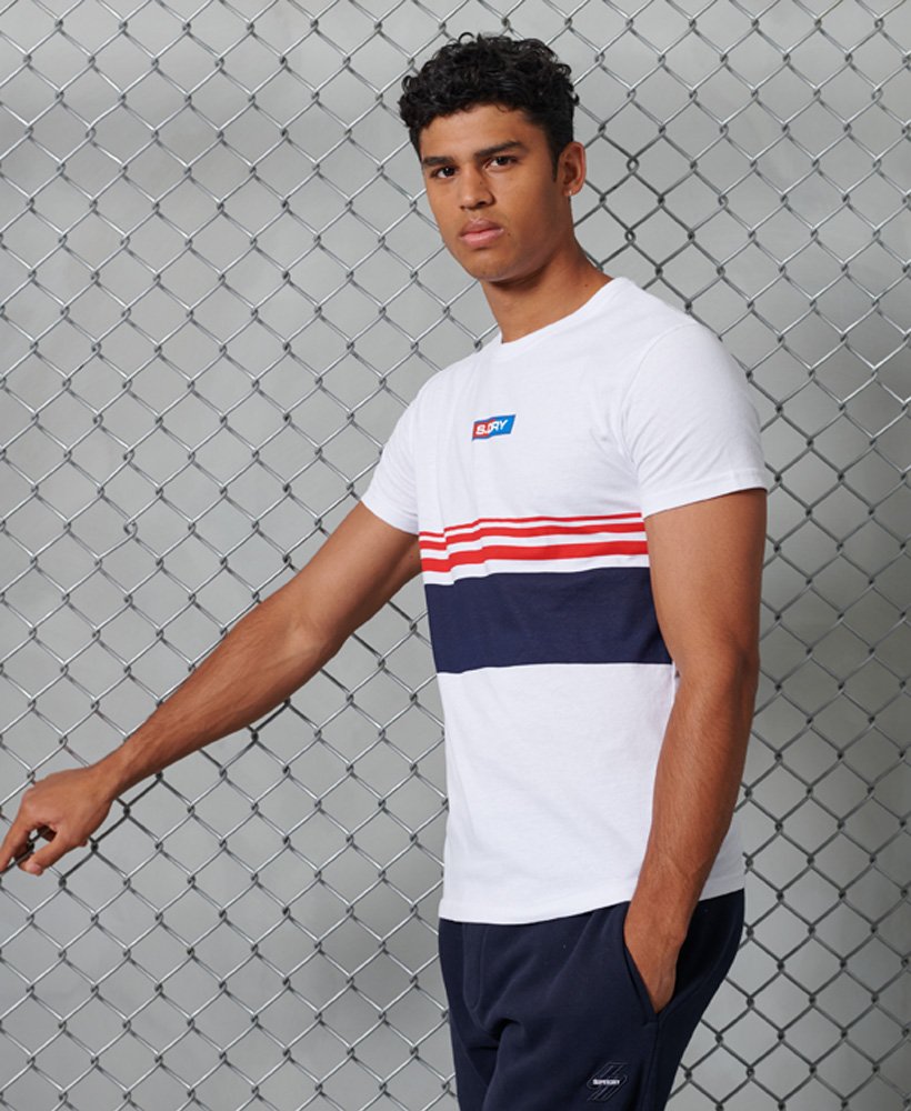 Superdry Port And Starboard Stripe T Shirt Men s T Shirts