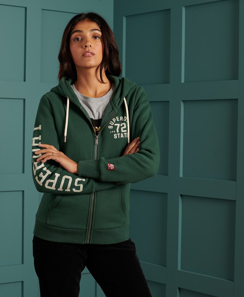 SUPERDRY T&F CLASSIC SWEATSHIRTS AND HOODIES MEN´S CLOTHING GREEN 