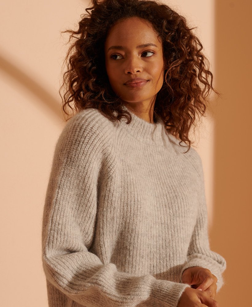 superdry alpaca blend crew