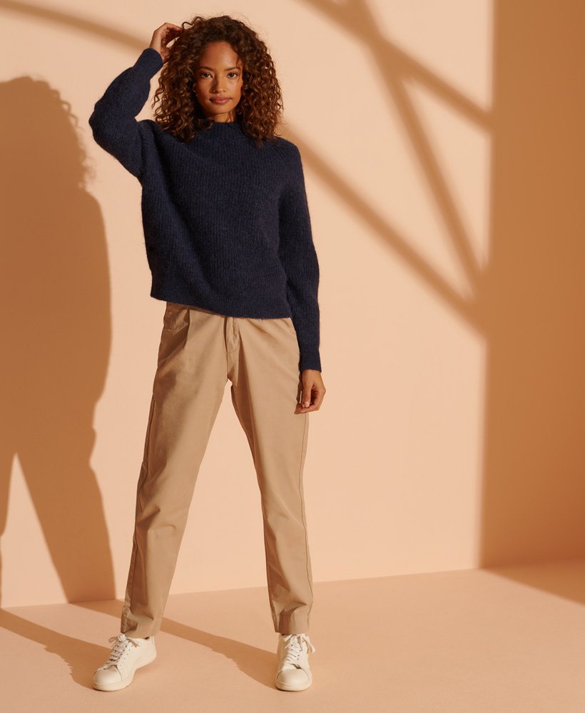 Womens - Alpaca Blend Crew Knit Jumper 