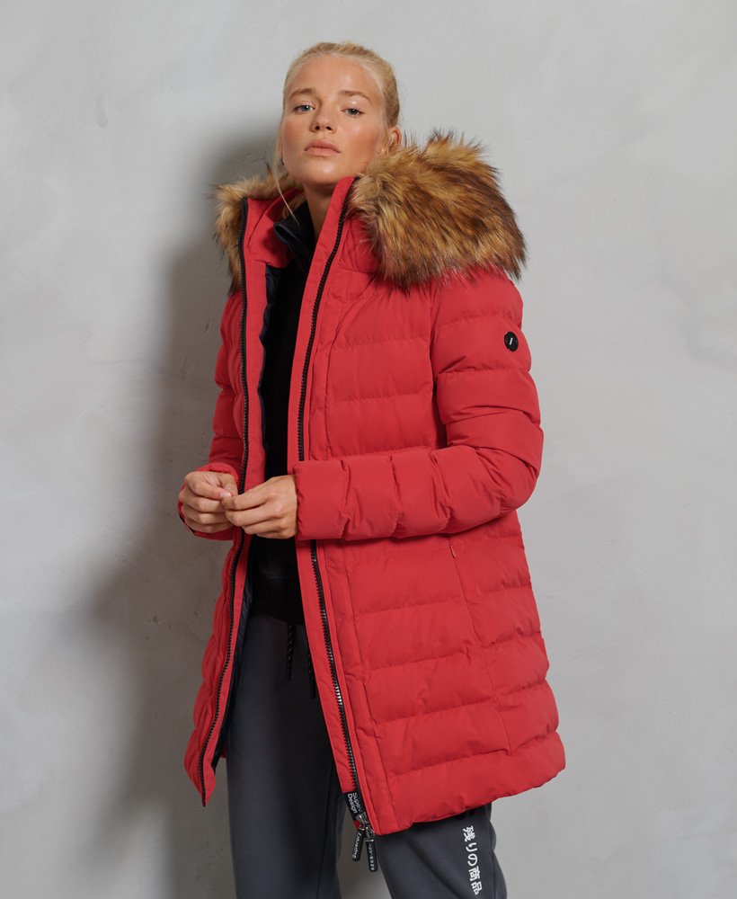 Superdry Arctic Tall Puffer Coat - Women's Jackets and Coats