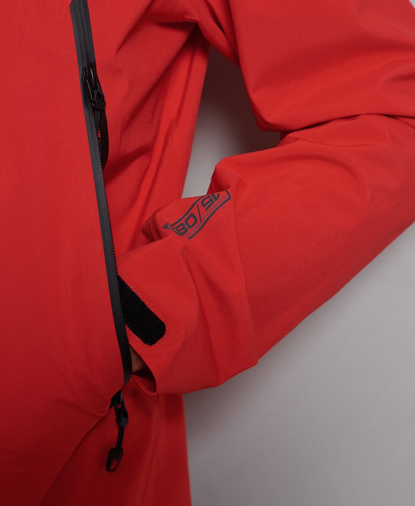 Men's - Hydrotech Ultimate Waterproof Jacket in High Risk Red | Superdry UK