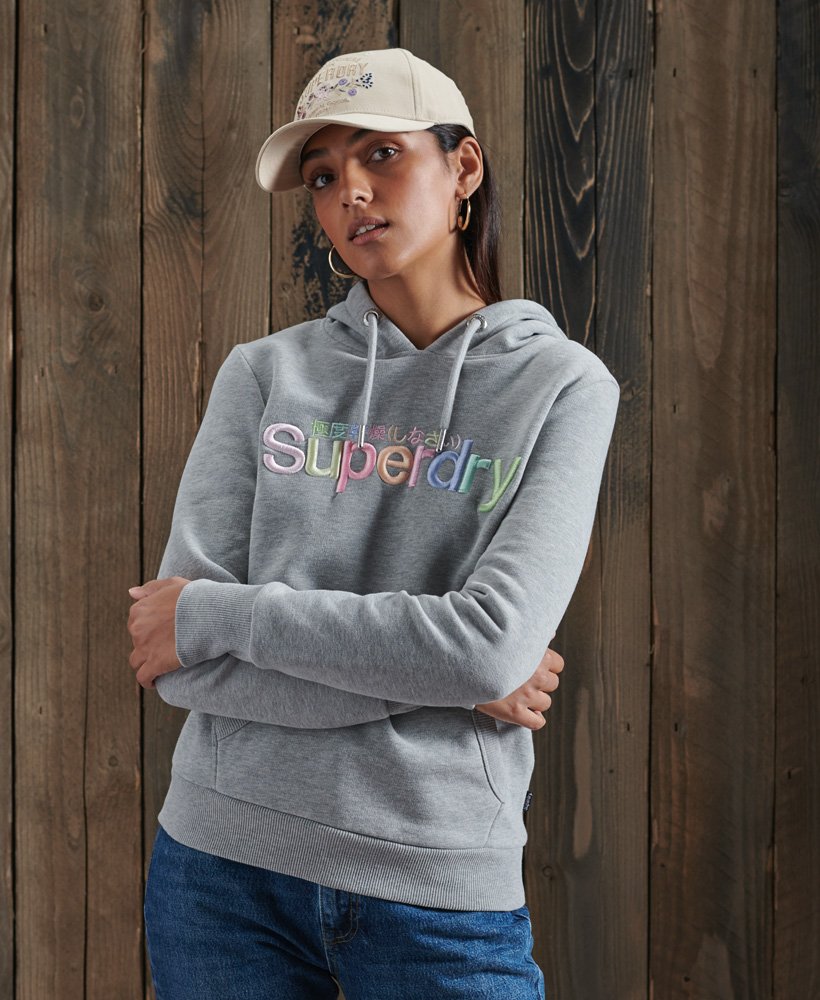 superdry rainbow hoodie