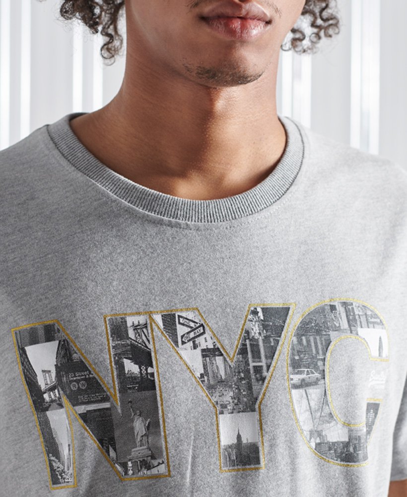 Superdry Vintage Logo T-Shirt mit NYC-Fotoprint