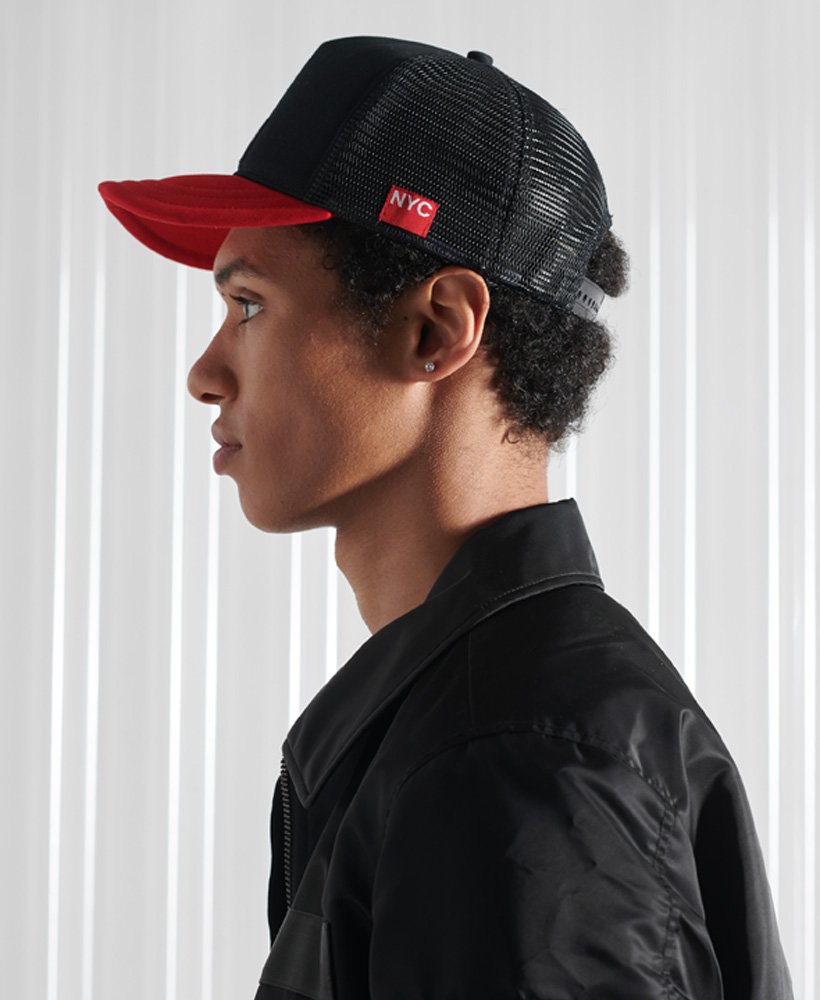 Mens - NYC Trucker Cap in Black | Superdry