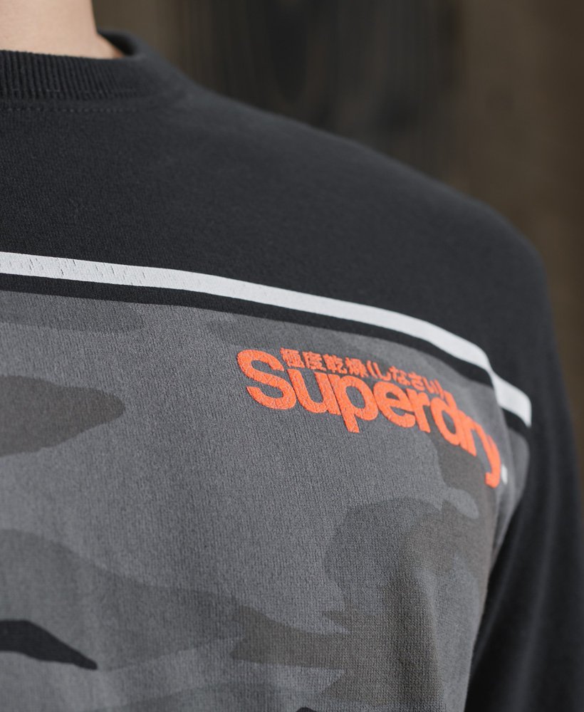 Superdry Mens Core Logo Camo Stripe T-Shirt