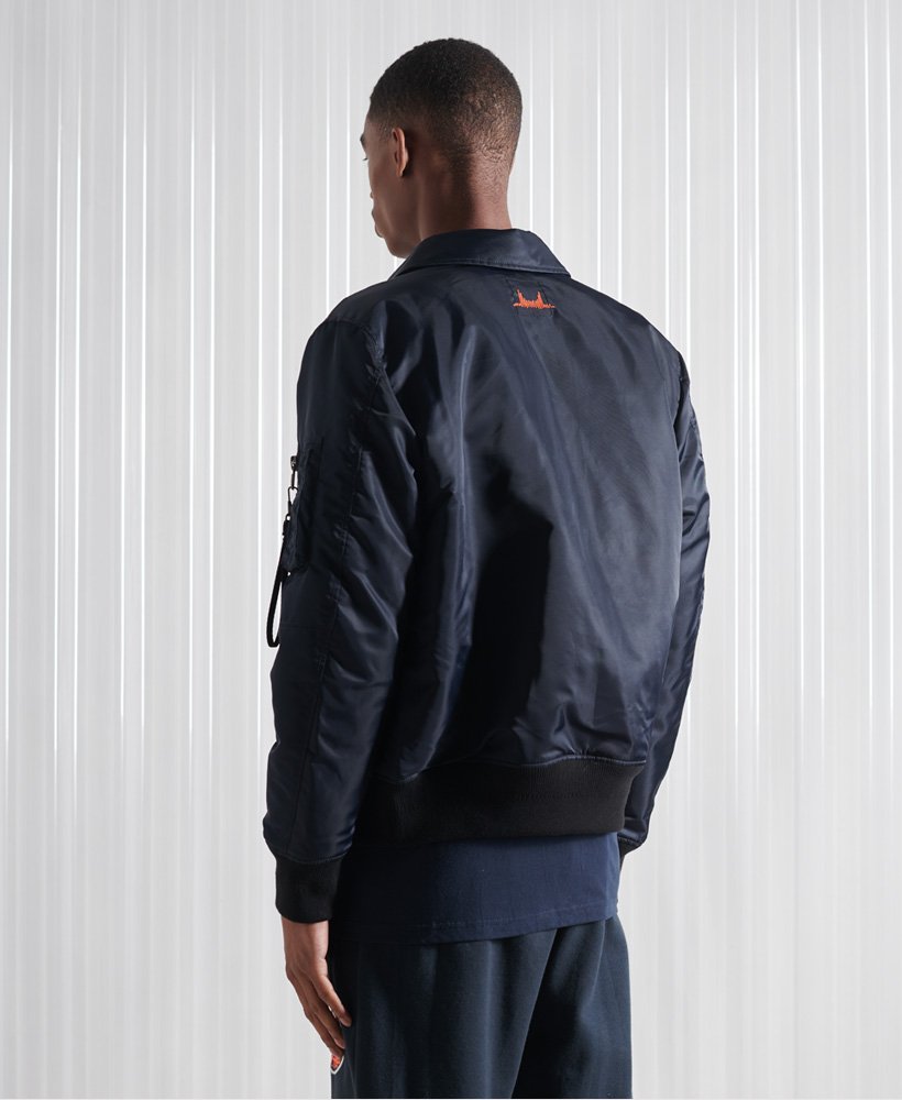 Mens - Energy MA2 Bomber Jacket in Navy | Superdry