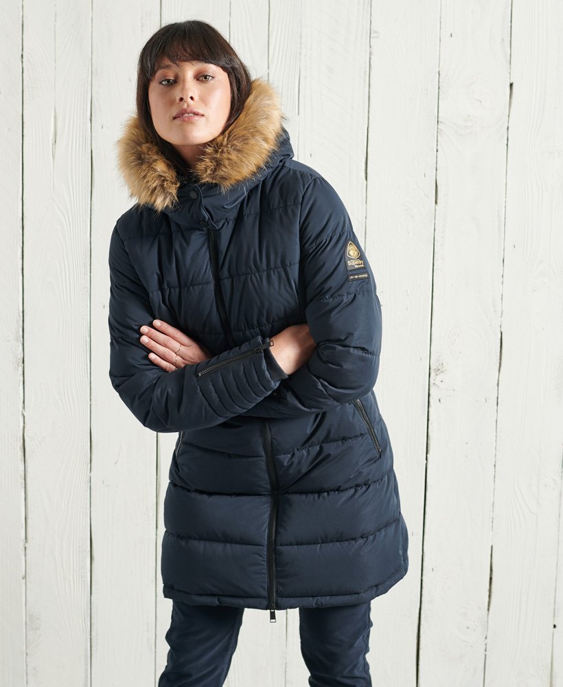 Womens - Kumano Ultimate Parka Coat in Eclipse Navy | Superdry