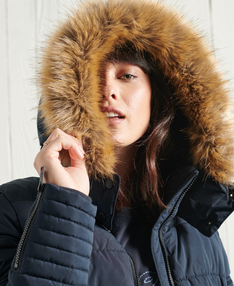 Womens - Kumano Ultimate Parka Coat in Eclipse Navy | Superdry
